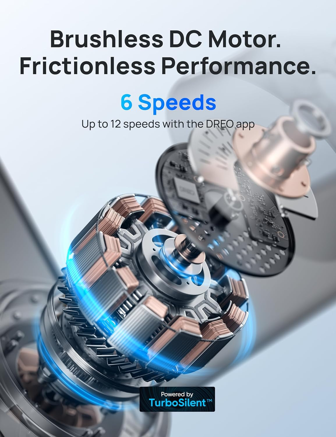 Smart Ceiling Fan with Lights, 52 Inch, 12 Speeds & 3 Fan Modes, Stepless Color Tones, Dimmable LED Light, 12H Timer, Quiet DC Motor, Remote/App/Alexa Control, White Ceiling Fans Indoor