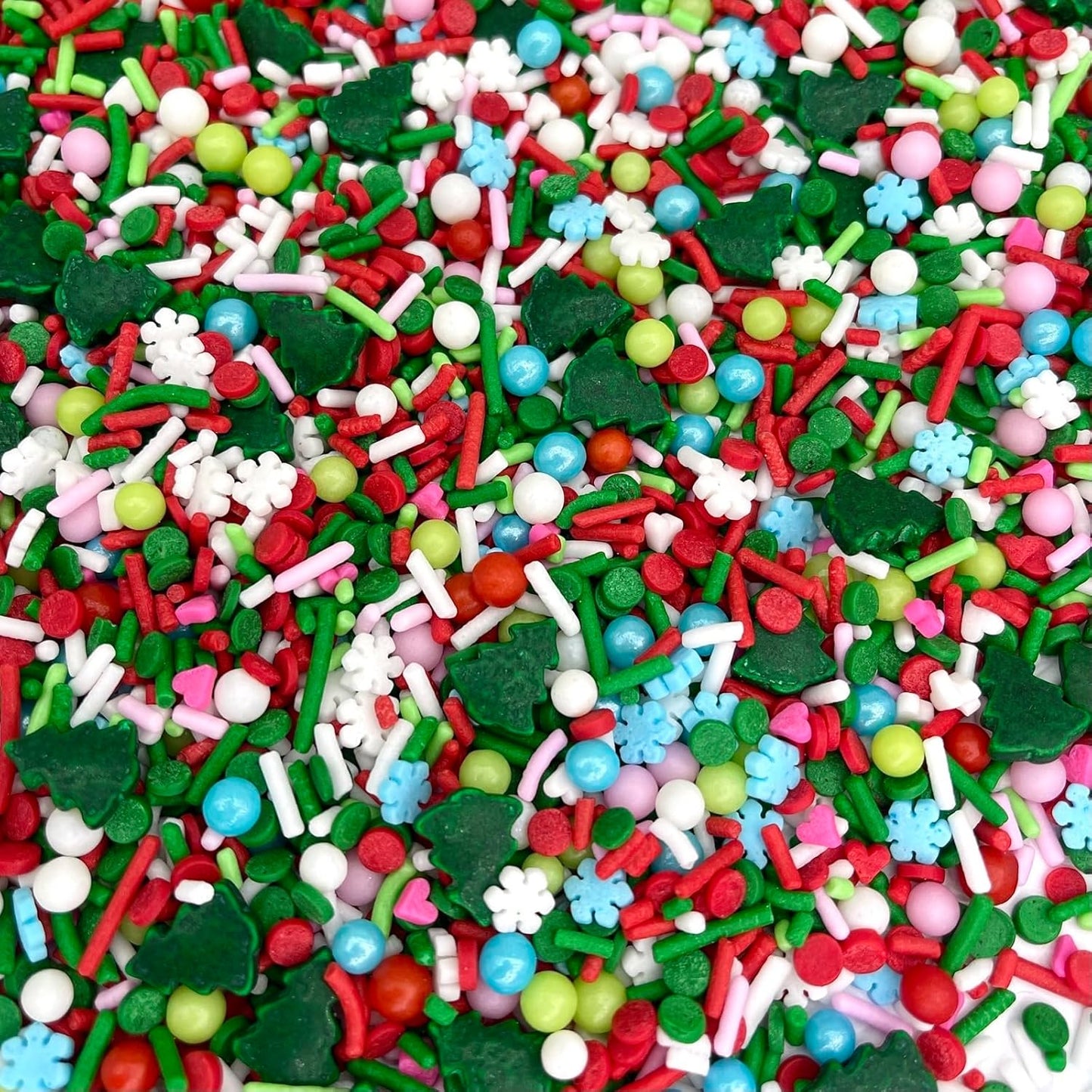 | 4 Oz Vintage Christmas Sprinkles | Cake Sprinkle | Cookie Sprinkles | Baking | Holiday Sprinkles | Pink and Green Sprinkle