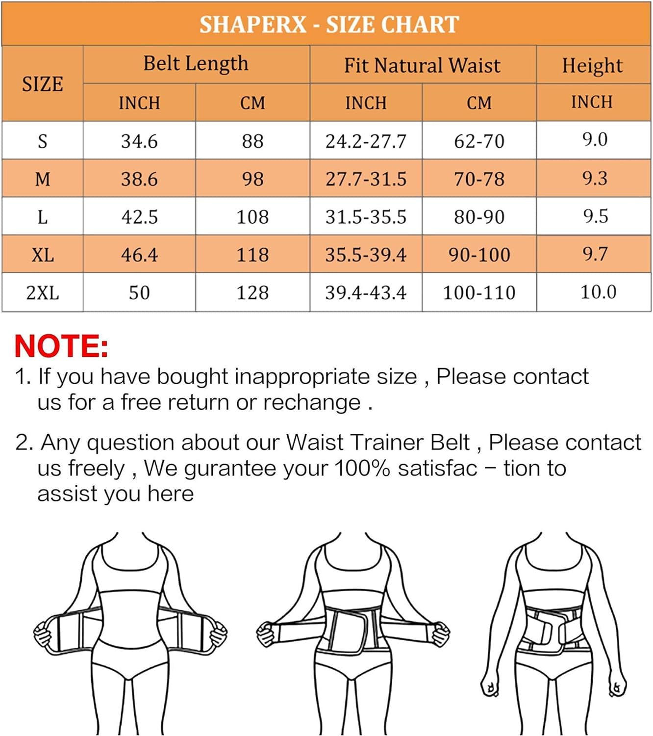 Women Waist Trainer Eraser Belt Tummy Control Waist Trimmer Slimming Belly Band Shaper