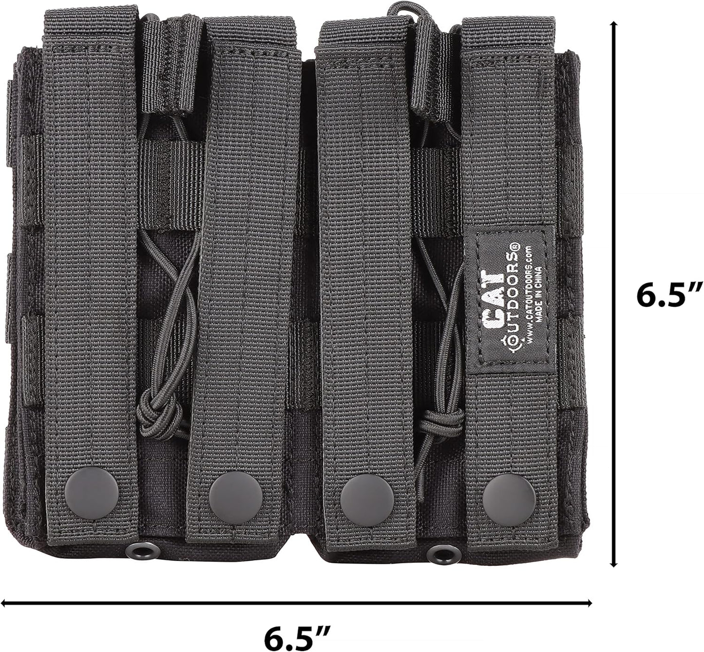 Molle Mag Pouch - Double/Triple Holder for AR 15 M4 M16 AK 5.56 308 Type Airsoft Ammo Rifle - Open-Top Tactical MOLLE Magazine Pouches - 3 Mag Pouch Carrier