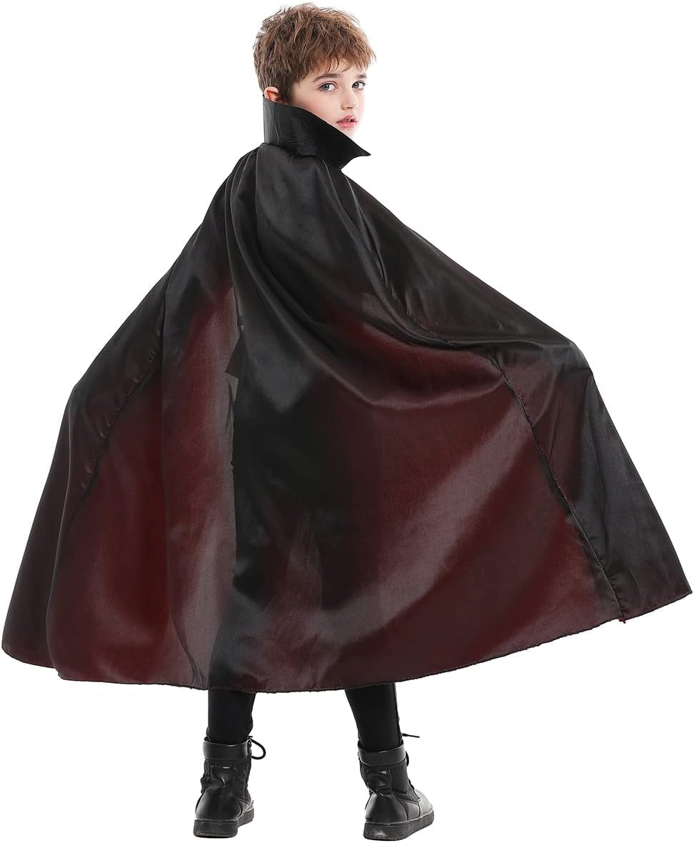 Halloween Classic Vampire Costume Includes Cape and Shirt for Child
