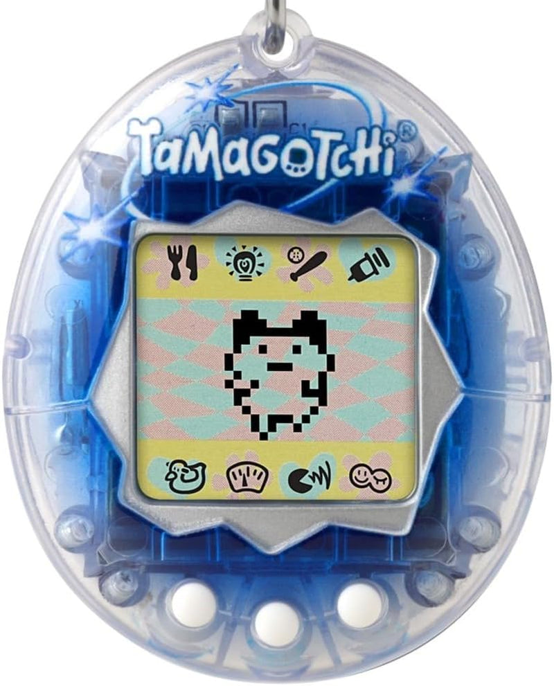 Bandai  Original Celebration Translucent Shell with Hard Case |  Original Cyber Pet 90S Adults and Kids Toy with Chain | Retro Virtual Pets Are Great Toys or Gifts for Ages 8+ BanUK