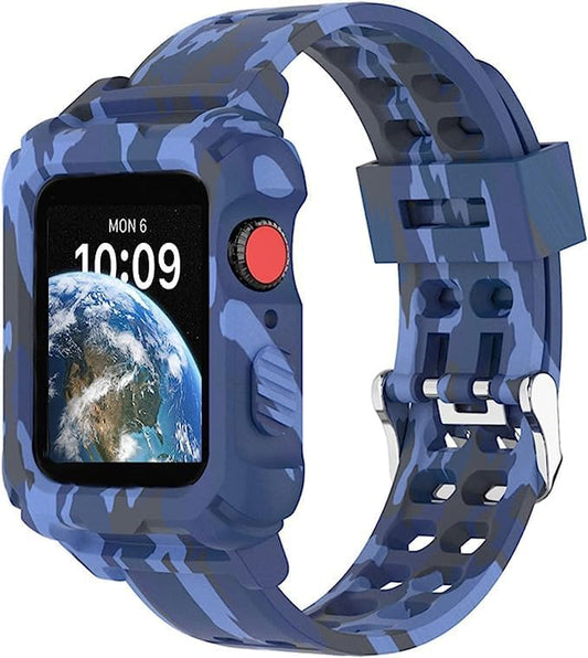 Compatible for Apple Watch Band 45Mm 44Mm 42Mm 49Mm 41Mm 40Mm 38Mm with Bumper Case, Transparent Crystal Clear Sport Case and Band for Iwatch Series Se,Series 8/7/6/5/4/3/2 Women Men