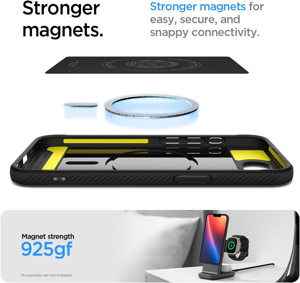 for Iphone 16E Case, Rugged Armor Magfit [Compatible with Magsafe Accessories] [Military-Grade Protection] - Matte Black TRUCK DRIVER