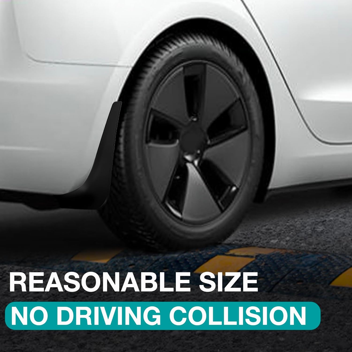 Mud Flaps for Tesla Model 3 2016-2023 No Drilling Required Splash Guards Model 3 Accessories All-Weather Protection Fenders (Pack of 4)