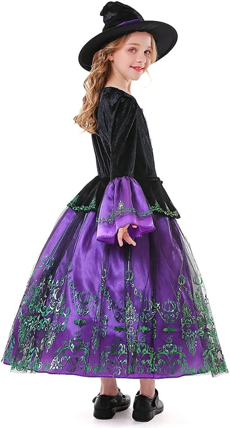 Kids Witch Costume for Girls Halloween Costumes,Halloween Costumes Witch Costume for Girls