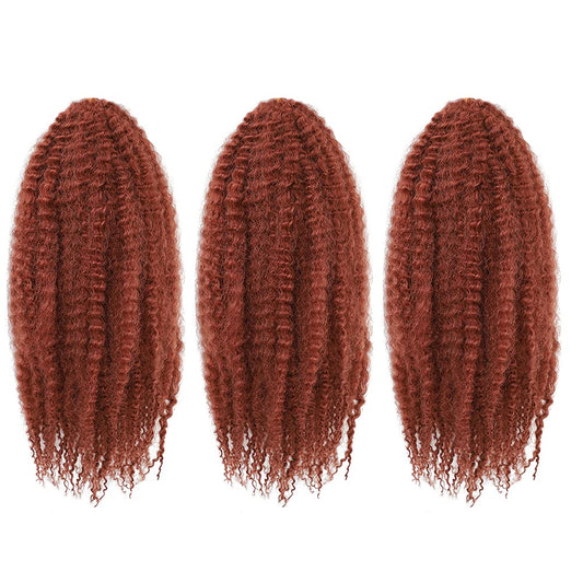 Marley Hair, 3 Packs Curly Crochet Braids for Marley Twist Braiding Hair, 350 Braids for Faux Locs Hair Synthetic Hair Extensions (24 Inch (Pack of 3), 350)
