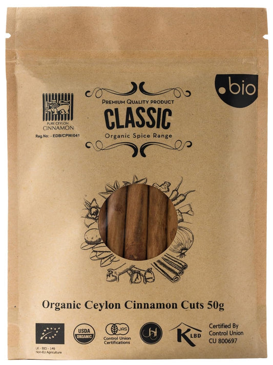 Organic Ceylon Cinnamon Sticks | USDA Certified Organic |100% Ceylon Cinnamon | Premium Quality Truecinnamon| 1.76 Oz (50G) Resealable Bag TLBH