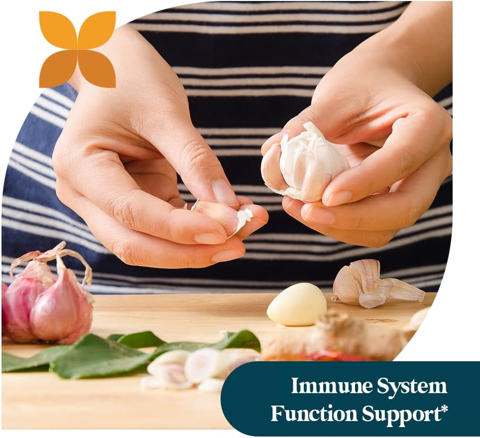 Odorless Organic Garlic - 1000Mg - Healthy Immune, Circulatory & Cardiovascular Support - Happy & Healthy Heart - Non-Gmo & Gluten Free - 30 Vegan Capsules TLBH