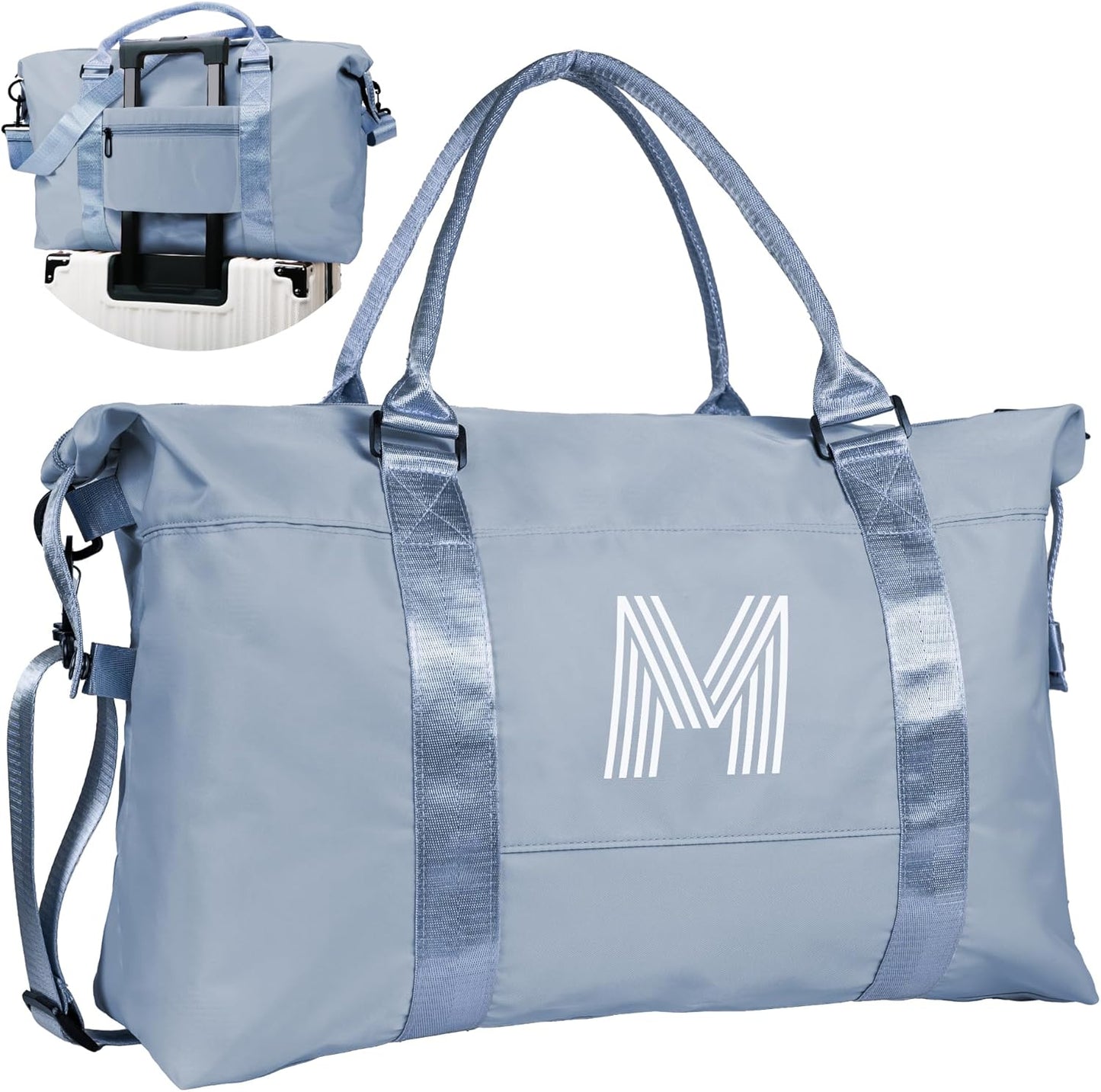 Gifts for Girls - 5 6 7 8 9 10 11 12 13 14 15 16 18 Year Old, Initial Travel Duffel Bag, Girl Personalized Bags, Kids Sports Bag, Monogram Overnight Bag for Kid, Gift for Friend (Letter B)