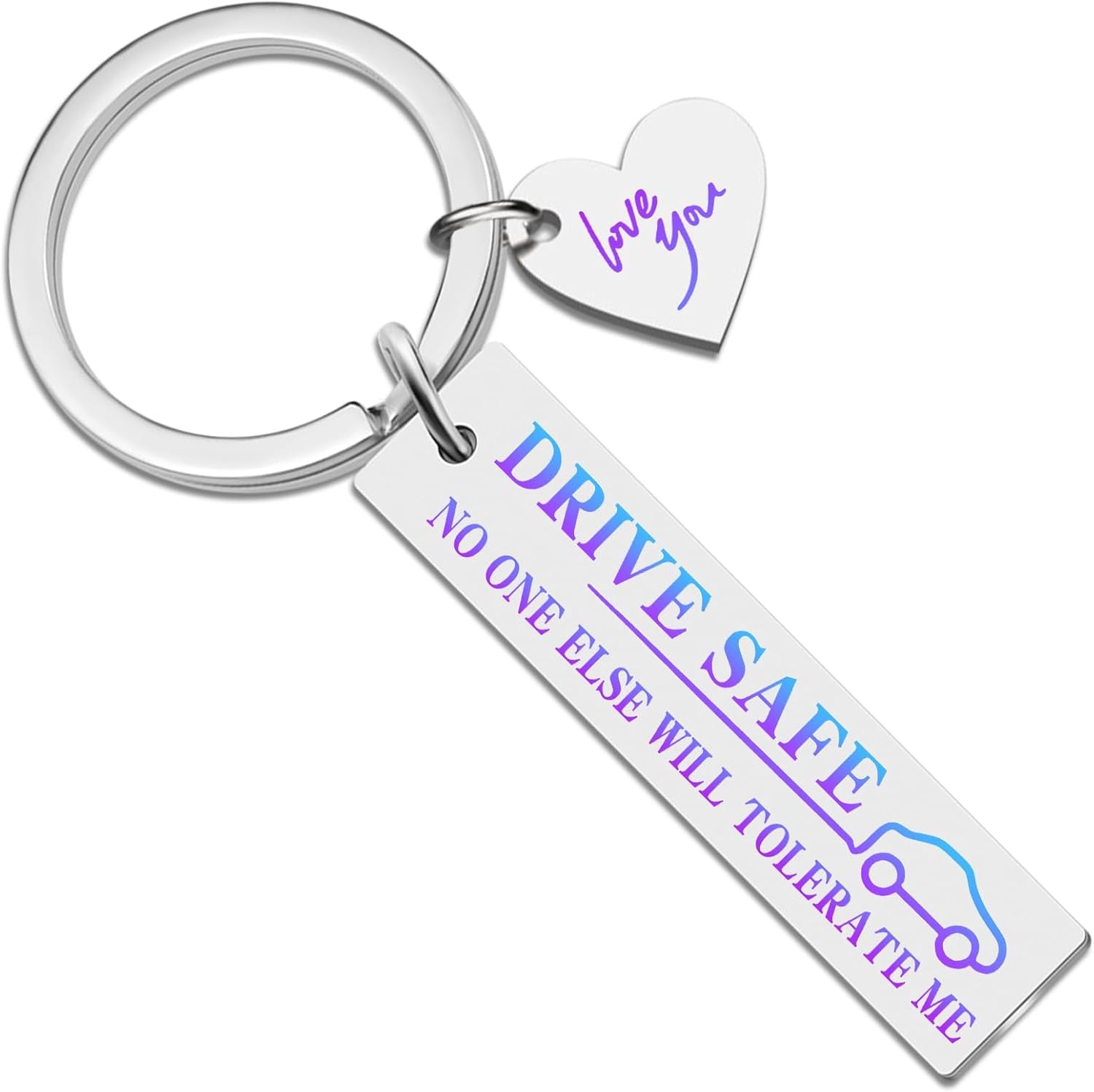 Drive Safe Keychains for Boyfriend Husband Gifts Birthday or Anniversary Presents for Husband Wife Girlfriend Family