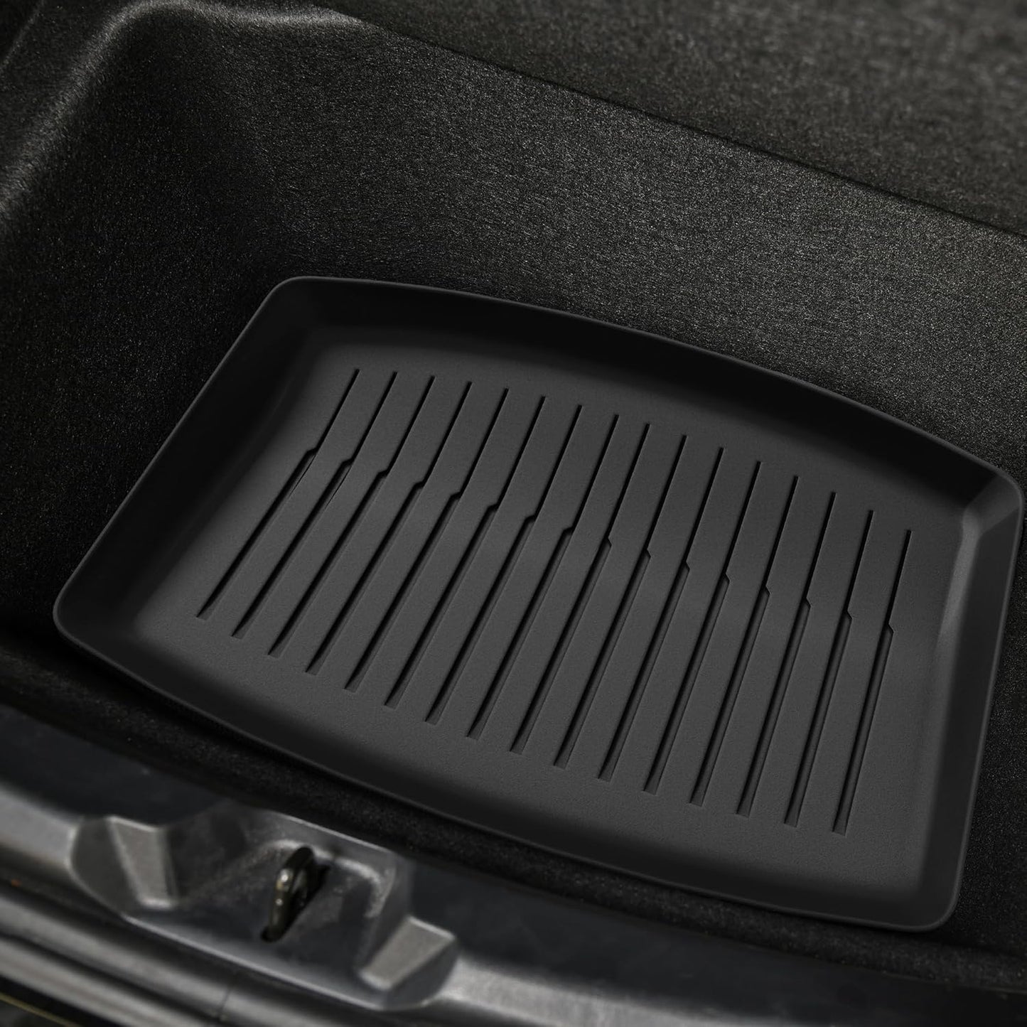 Floor Mats Fit for 2024 2025 Tesla Model 3 Highland, 2 Rows & Cargo Liner Set, Full Cover Car Mats with Front Rear Cargo Mat TPE All-Weather Floor Mats Model 3 Accessories 2024 Full Set