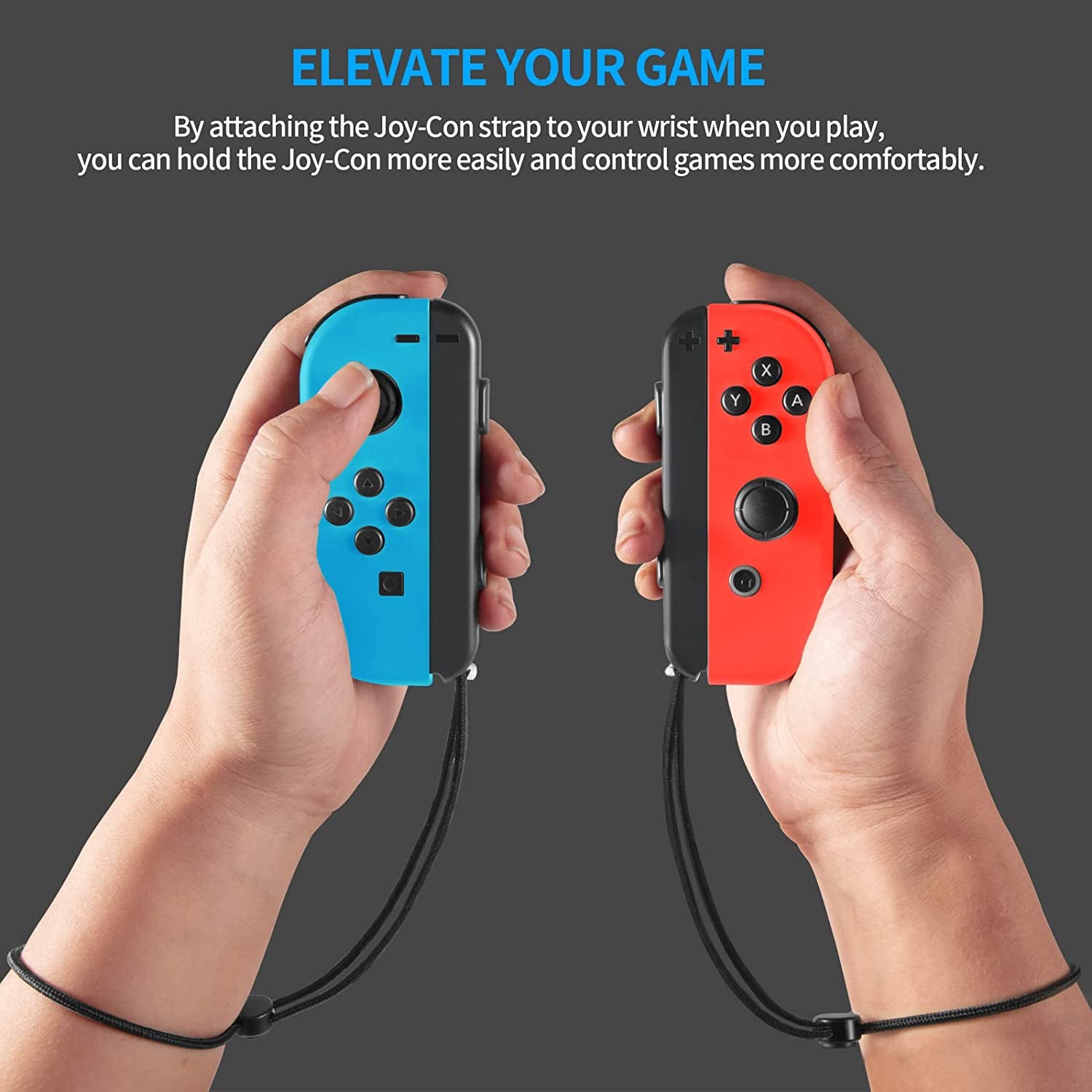 Wrist Strap for Switch Joycon – 2 Pack Lanyard Replacement Parts Accessories for Joy Con Joy-Con Controller