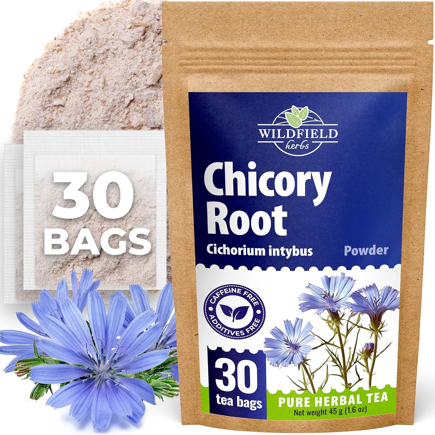 100 Bags Ginger Tea Bags Ginger Root Tea Dry Dried Herb (Zingiber Officinale) - 100 Count 1.5G Tea Bags Ginger Raíz De Jengibre TLBH