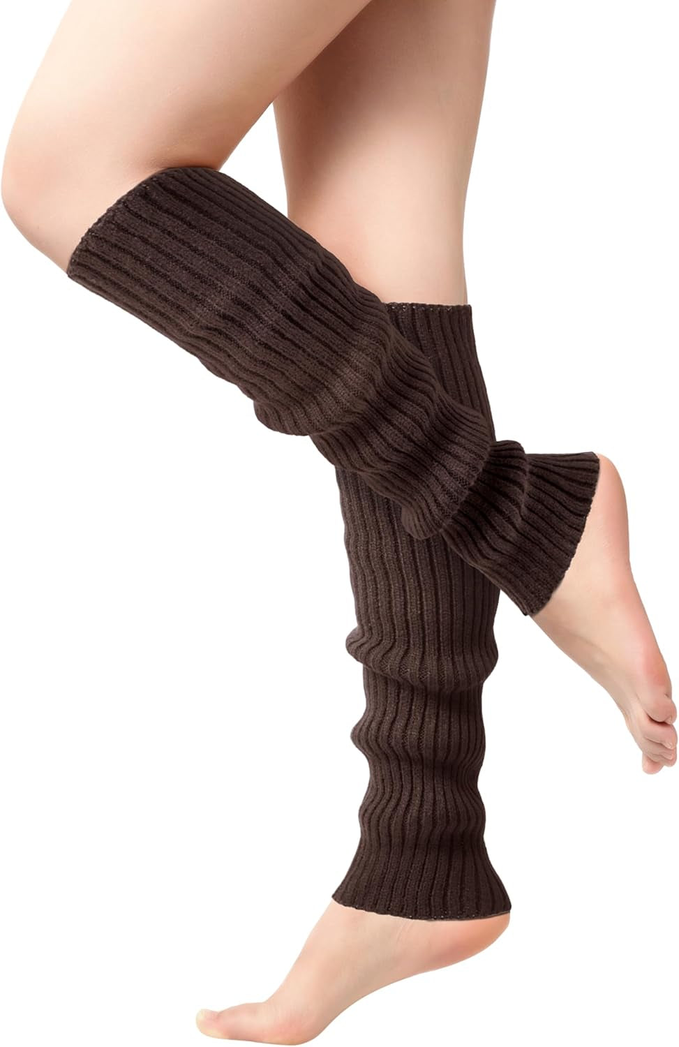 Leg Warmers for Women - Leg Warmers 80S Ribbed Knitted Long Socks for Yoga Party Sports Fashion Accessories