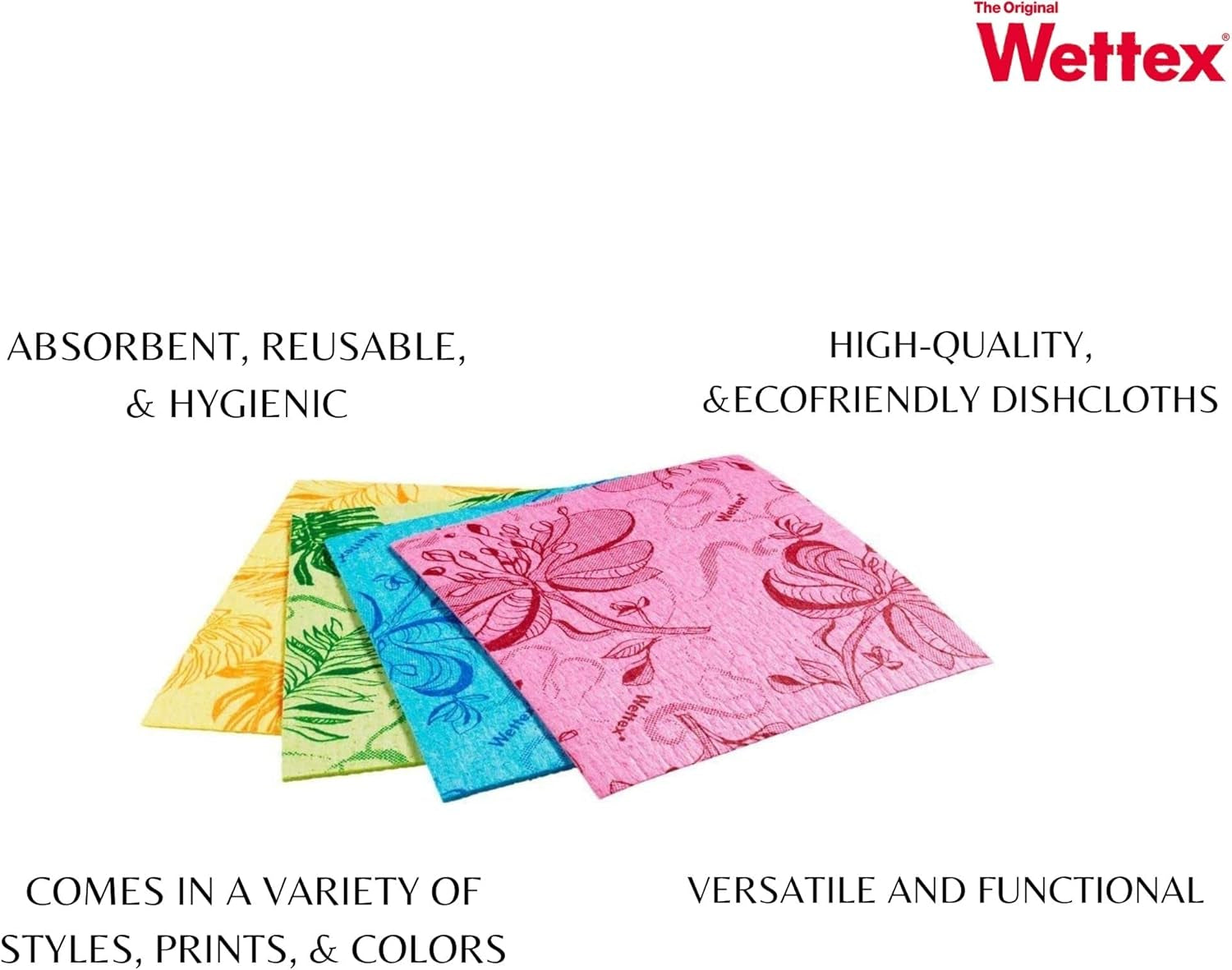 The Original 14 Pack Swedish Dishcloth for Kitchen - Eco Friendly Reusable Paper Towels - Assorted Dish Cloths for Washing Dishes