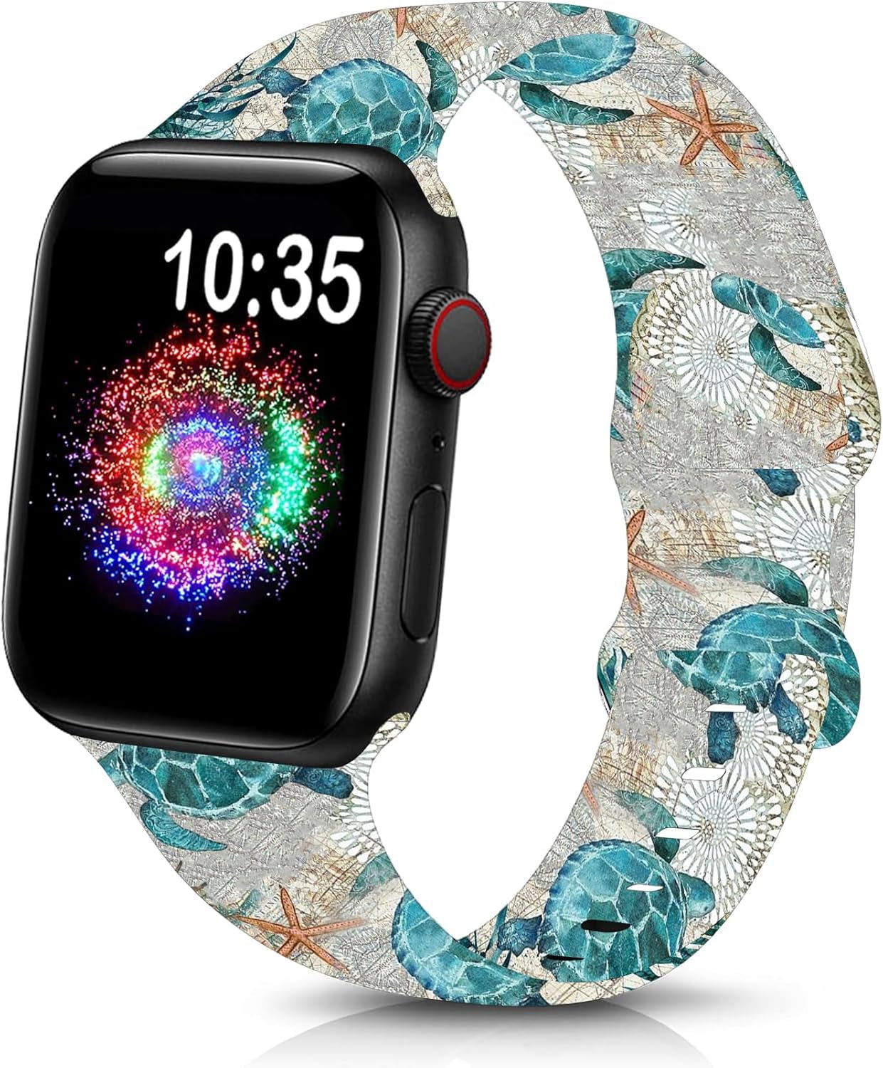 Cute Sport Wristband Compatible with Apple Watch Band 40Mm 44Mm 46Mm 41Mm 45Mm 38Mm 42Mm 49Mm,Soft Silicone Replacement Strap for Iwatch Series 10 9 Ultra SE 8 7 6 5 4 3 2 1 for Women Men