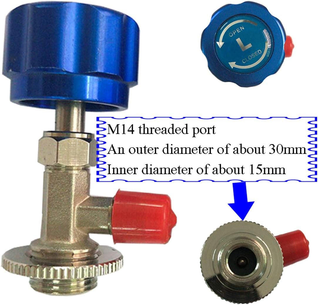 M12 1/4'' SAE R12 R22 R600A Refrigerant Can Tap Dispensing Valve