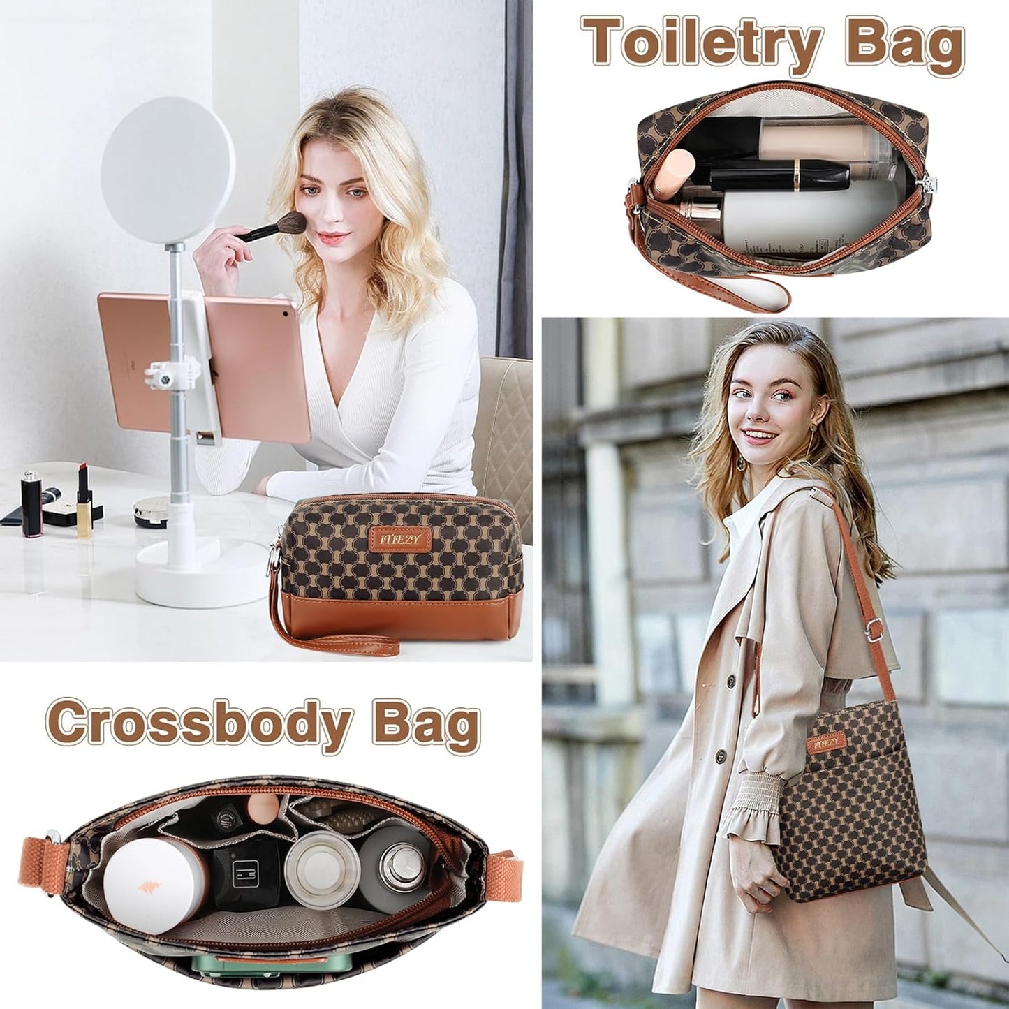 Weekender Bag for Women, Travel Duffel Bag Carry on Overnight Bag with Shoe Compartment Large Nylon Travel Weekend Tote Bag