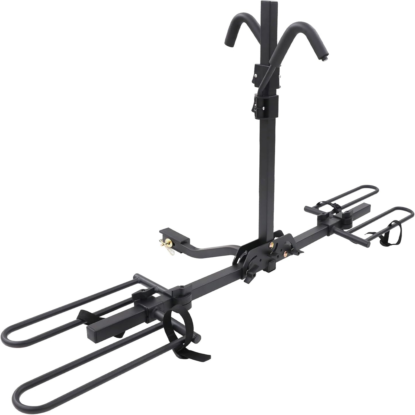 Young 2 Bike Rack Hitch Mount Foldable Platform Style, Bicycle Carrier for Cars Suvs Trucks Vans, 80 Lbs. Capacity