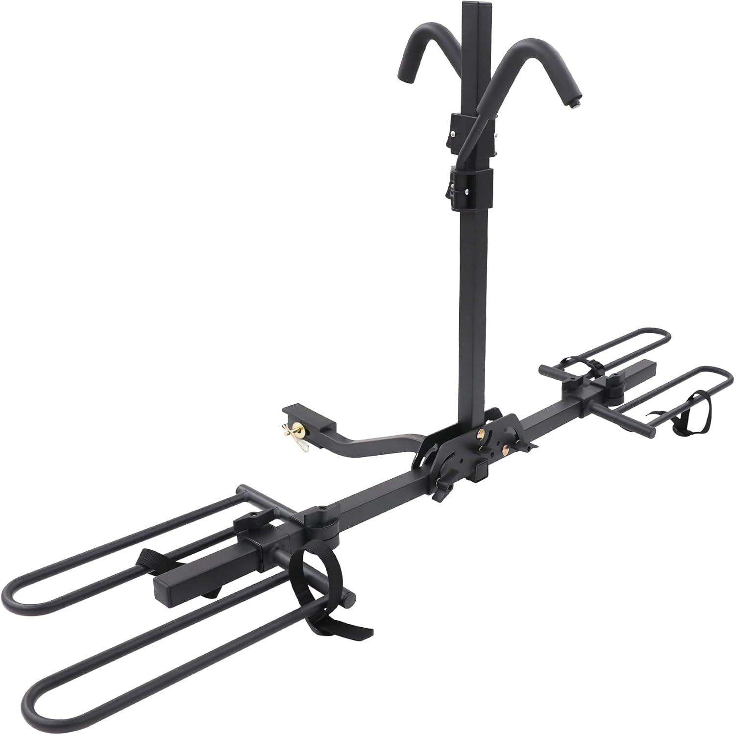 Young 2 Bike Rack Hitch Mount Foldable Platform Style, Bicycle Carrier for Cars Suvs Trucks Vans, 80 Lbs. Capacity