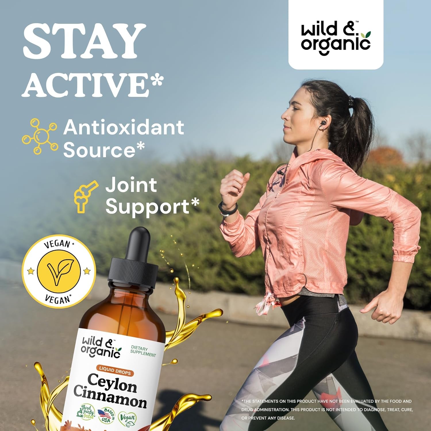 Ceylon Cinnamon Tincture 500 Mg - Liquid Cinnamon Supplements for Overall Support - Cinnamomum Verum Bark Extract - Vegan, Sugar & Alcohol-Free, Non-Gmo - 4 Fl Oz TLBH