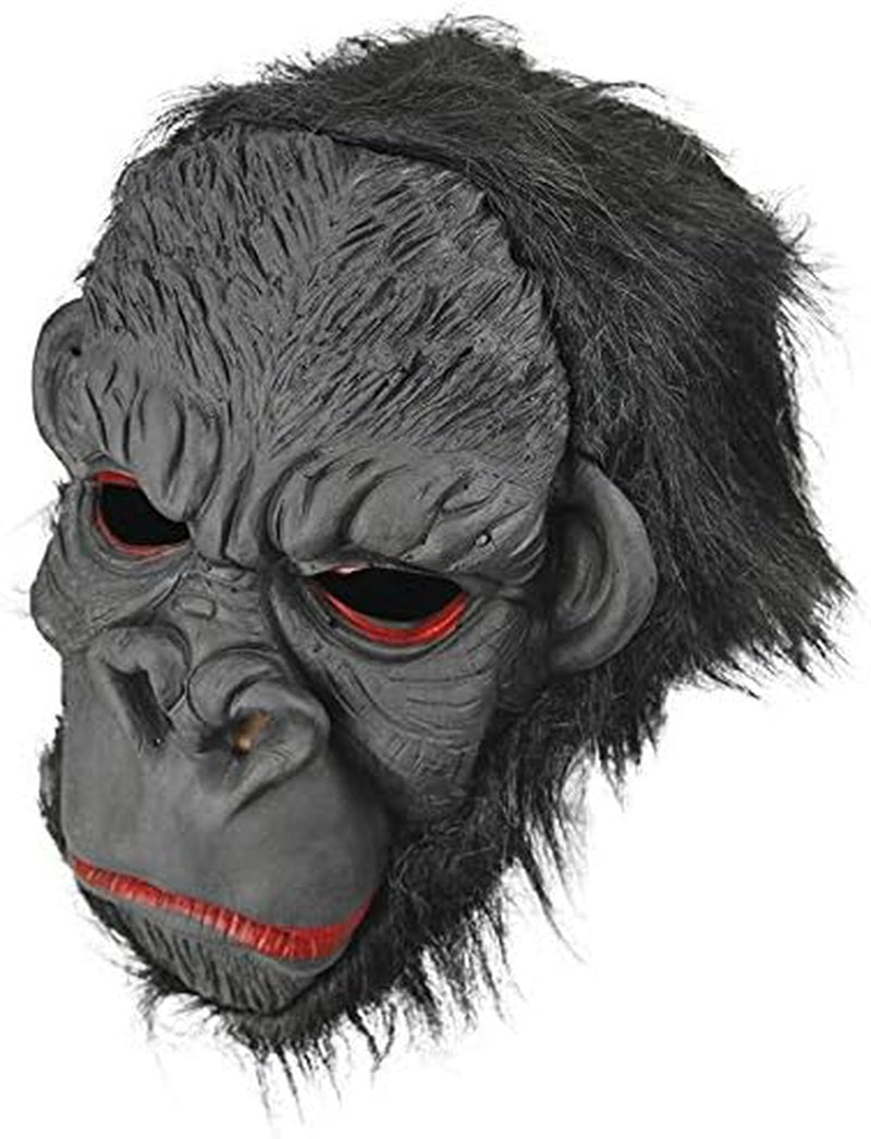 Halloween Party Cosplay Costume Porps Smile Gorilla Ape Full Head Mask Latex Animal Head Fancy Dress Costume Props