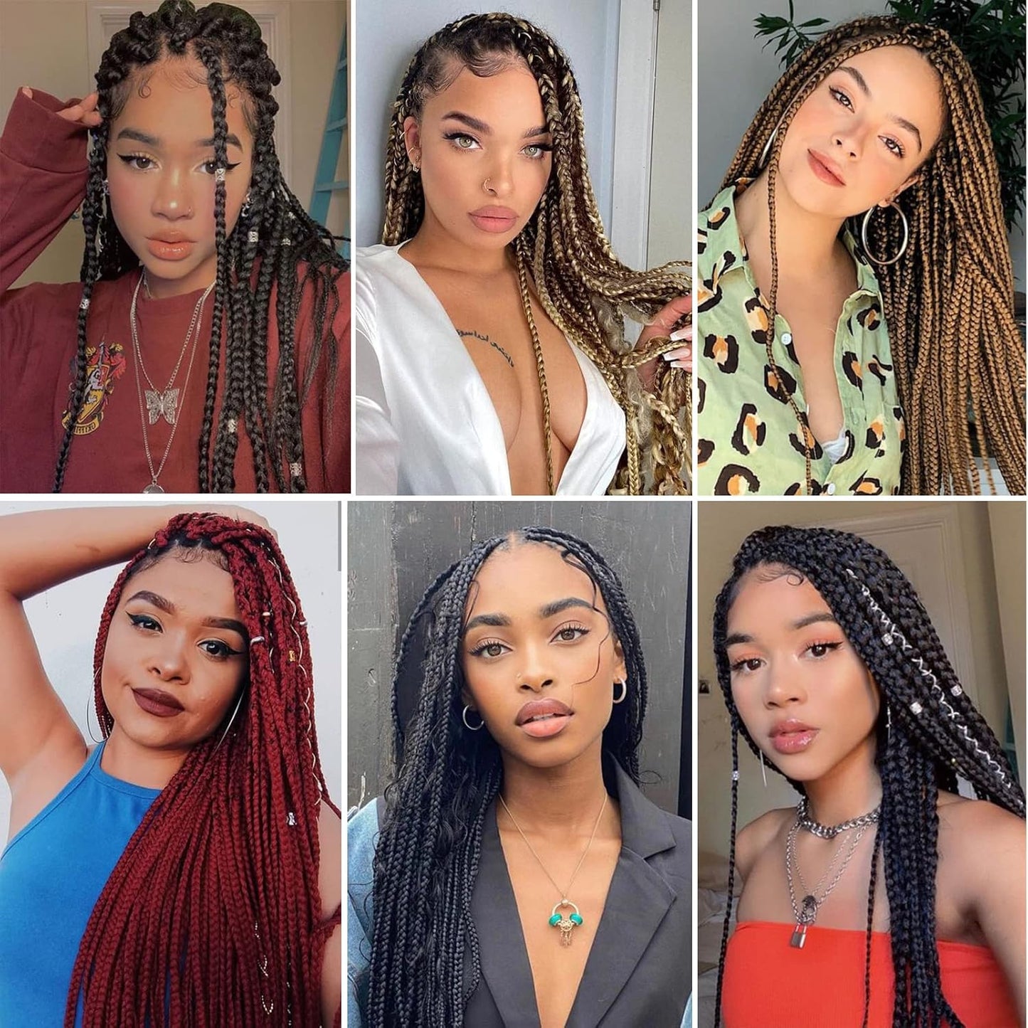 Pre-Stretched Braiding Hair - 16 Inch 8 Packs Dark Brown Short Braiding Hair for Twist or Box Braids, Yaki Texture Hot Water Setting Synthetic Braiding Hair Extensions (16 Inch, #2-8P)