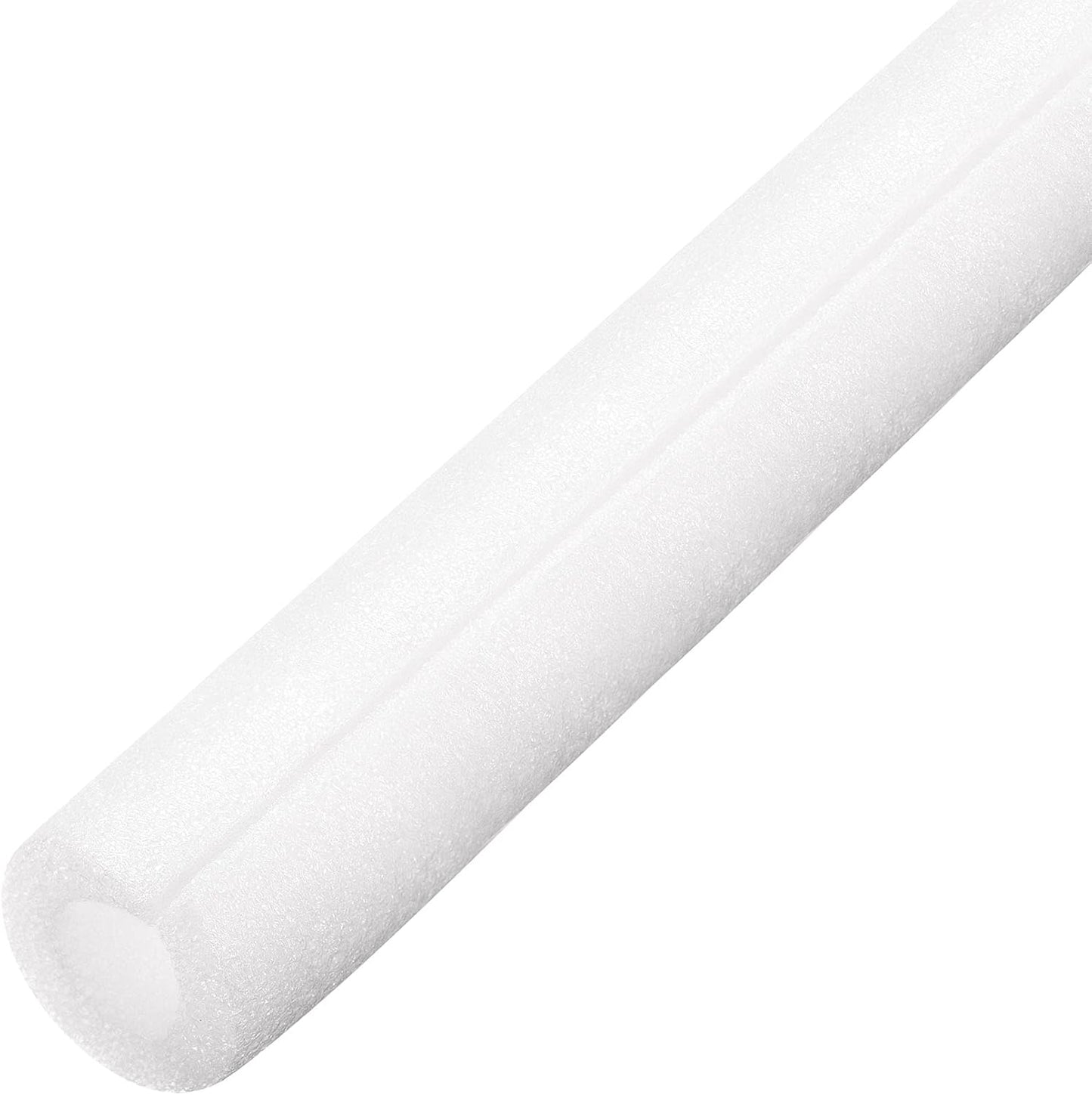 Foam Tube Pipe Insulation Freeze Protection Cover 3.28 Ft Length 0.98In ID 1.97In OD Pipe Insulation Kits White 1 Pack