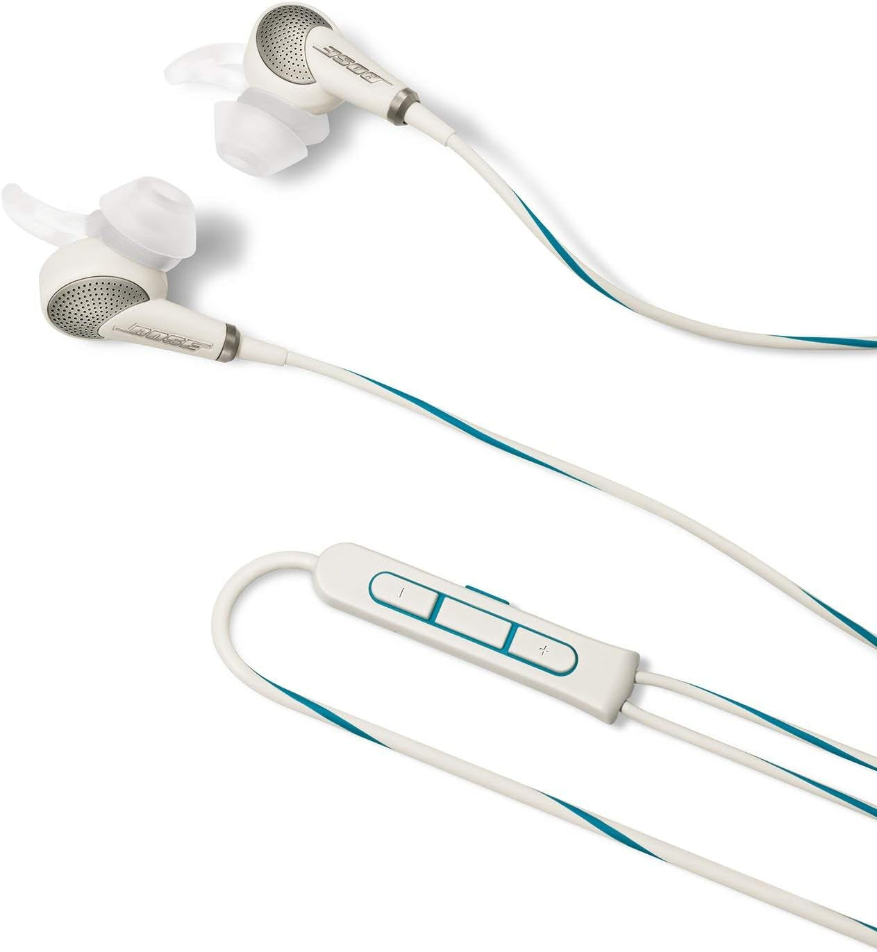 Bose Quietcomfort 20 Acoustic Noise Cancelling Headphones, Apple Devices, White (Renewed)