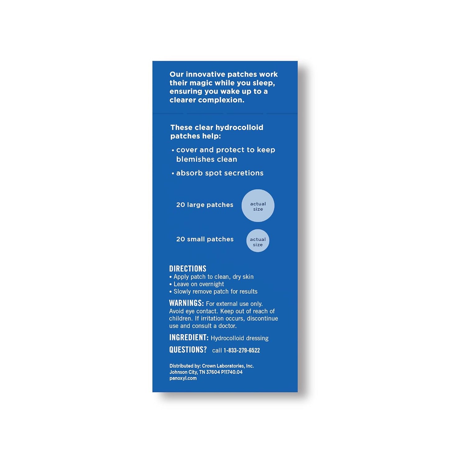 PM Overnight Spot Patches, Advanced Hydrocolloid Healing Technology, Fragrance Free, 40 Count Pack of 1