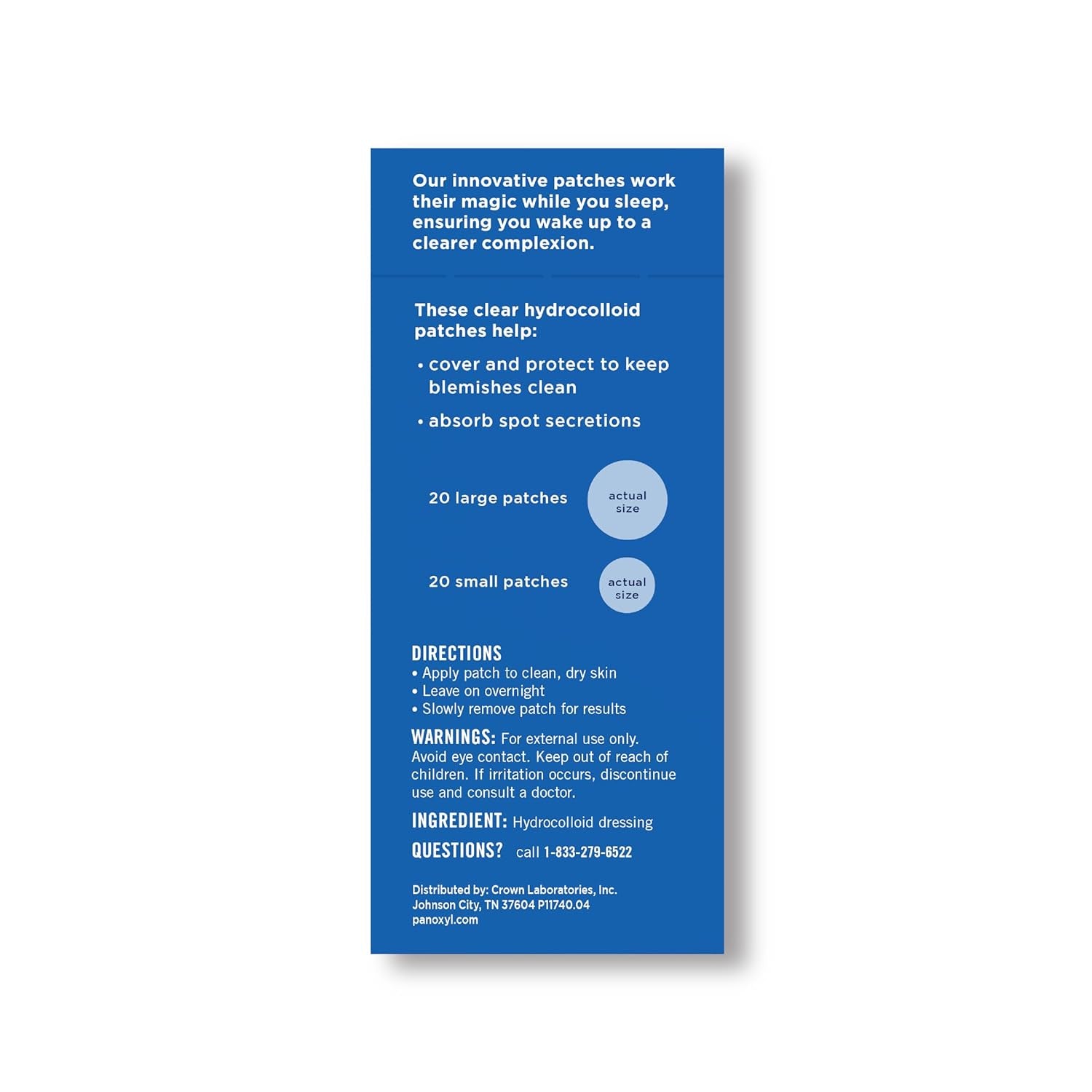 PM Overnight Spot Patches, Advanced Hydrocolloid Healing Technology, Fragrance Free, 40 Count Pack of 1