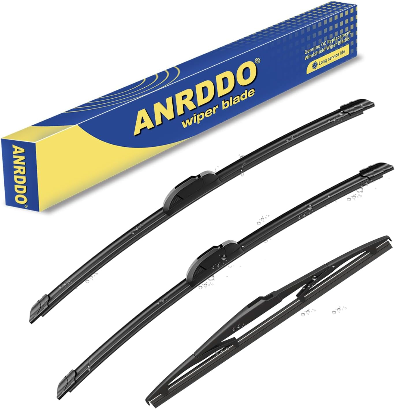 3 Wipers Factory Replacement for Toyota Rav4 2013-2018 Original Equipment Windshield Wiper Blades Set 26"+16"+10" (Set of 3)