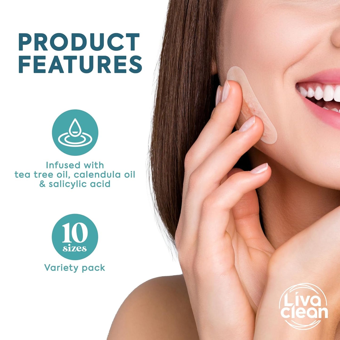 272 CT Pimple Patches Variety Pack W/Tea Tree Oil, Salicylic Acid & Calendula Oil - Pimple Patches Large, Large Acne Dressing for Face Acne Patch XL, Hydrocolloid Patch
