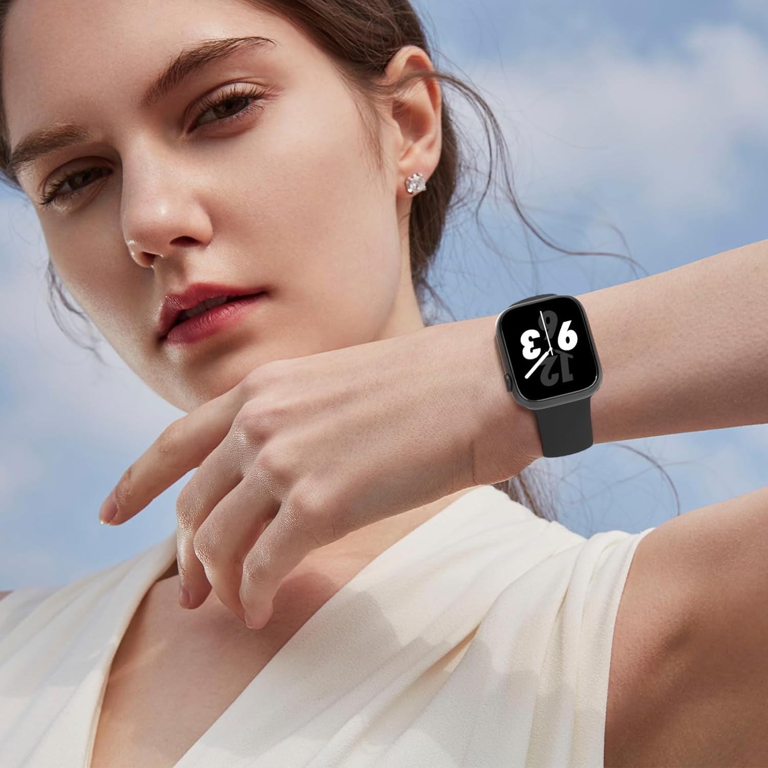 Bands Compatible with Apple Watch 38Mm 40Mm 41Mm 42Mm 44Mm 45Mm 49Mm, Replacement Soft Silicone Sport Accessory Strap Wristbands for Iwatch Series Ultra/Ultra 2 9/8/7/6/5/4/3/2/1 SE Women Men