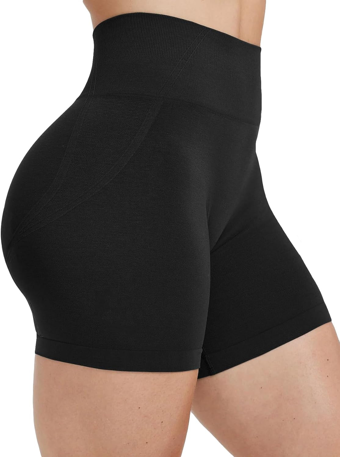 Women'S Butt Scrunch Seamless Workout Shorts,High Waisted Butt Liftings Effortless Yoga Athletic Shorts