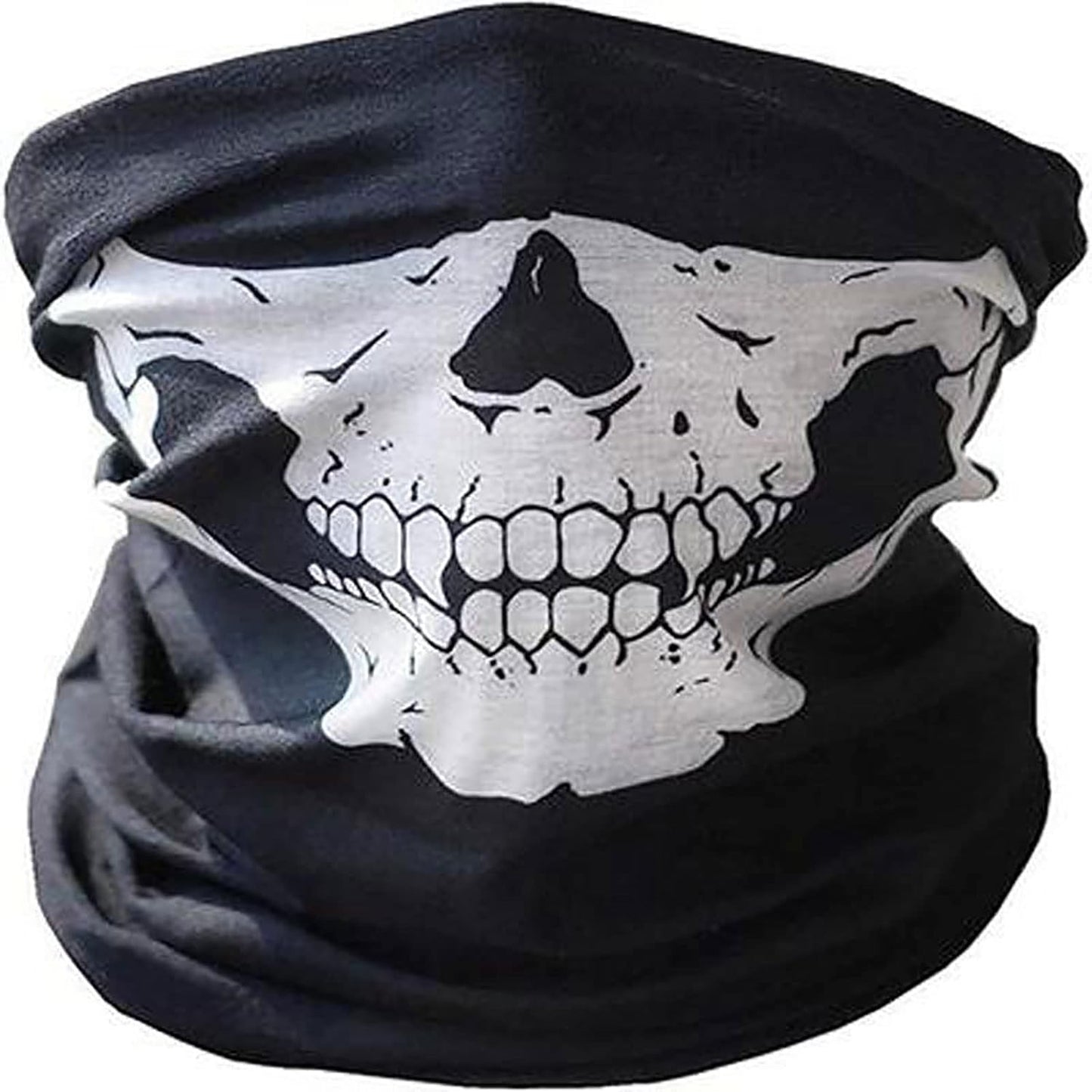 Halloween Skull Skeleton Mask Day of the Dead Skull Bandana Mask for Cosplay Masquerade Costume Party