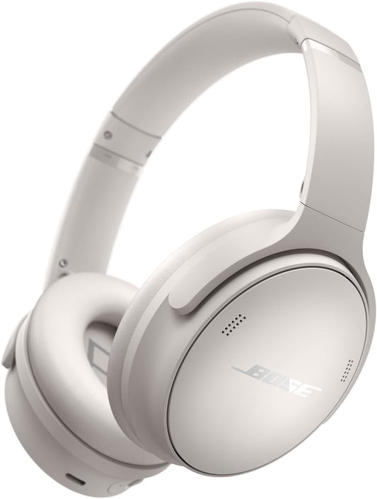 Quietcomfort Wireless Noise Cancelling Headphones, Bluetooth over Ear Headphones with up to 24 Hours of Battery Life, White Smoke (Renewed)