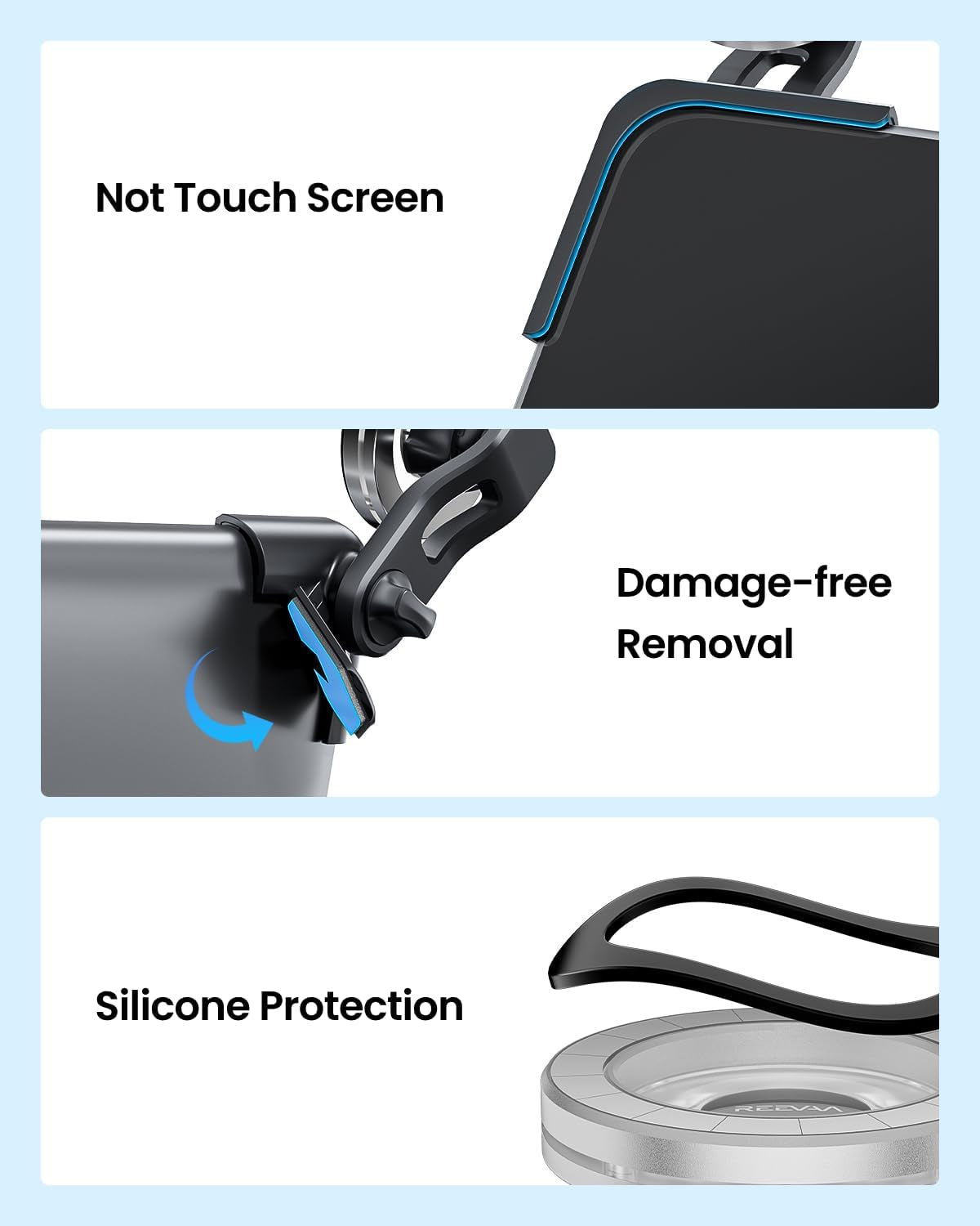 2025 Upgrade Tesla Phone Mount for Magsafe [Strongest N55 Magnet], Adjustable Tesla Touchscreen Phone Holder, 2020-2025 Model Y Accessories Compatible with Magsafe Case Iphone 16 15 14 13 Etc