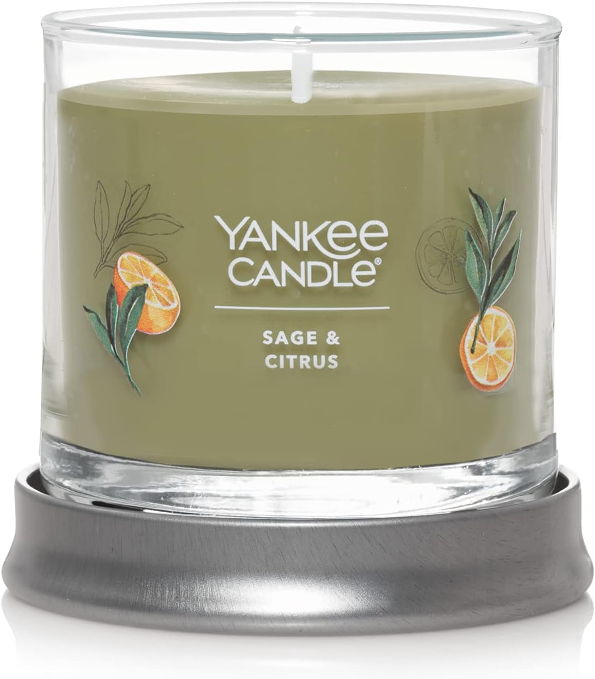 Sage & Citrus Scented, Classic 22Oz Large Jar Single Wick Candle, over 110 Hours of Burn Time, Ideal for Home Decor and Gifts
