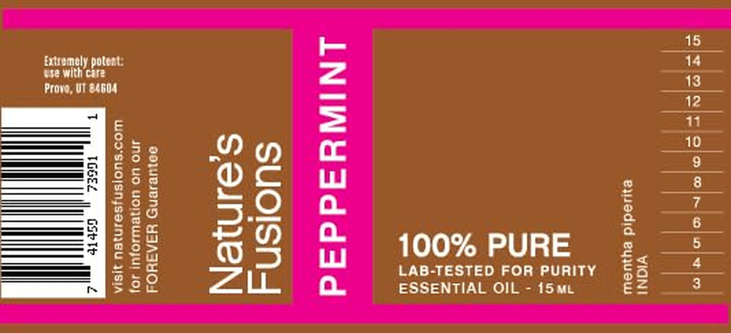 Peppermint (Supreme), 100% Pure and Natural Essential Oils, Undiluted, Therapeutic Grade for Aromatherapy and Topical Use, .5 Fl Oz (Pack of 1) (15 Ml) TLBH
