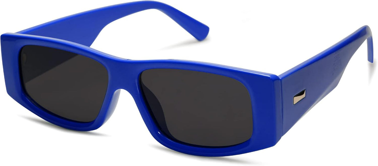 Trendy Y2K Rectangle Polarized Sunglasses for Women Men Fashion Designer Rave Sunglasses SJ2228