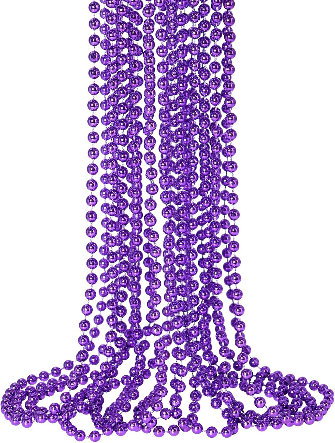 12 PCS St. Patricks Day Beads Necklace, 33" Green Mardi Gras Beads Necklaces Christmas Necklaces Irish Saint Patricks Necklaces for St. Patricks Day Mardi Gras Parade Throws Birthday Party Favors