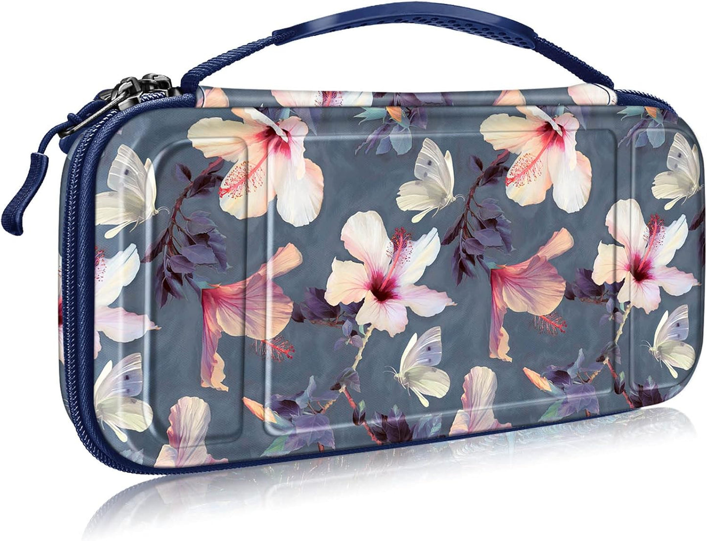 Carrying Case for Nintendo Switch OLED Model 2021/Switch 2017, [Shockproof] Hard Shell Protective Cover Travel Bag W/10 Game Card Slots for Switch Console Joy-Con & Accessories