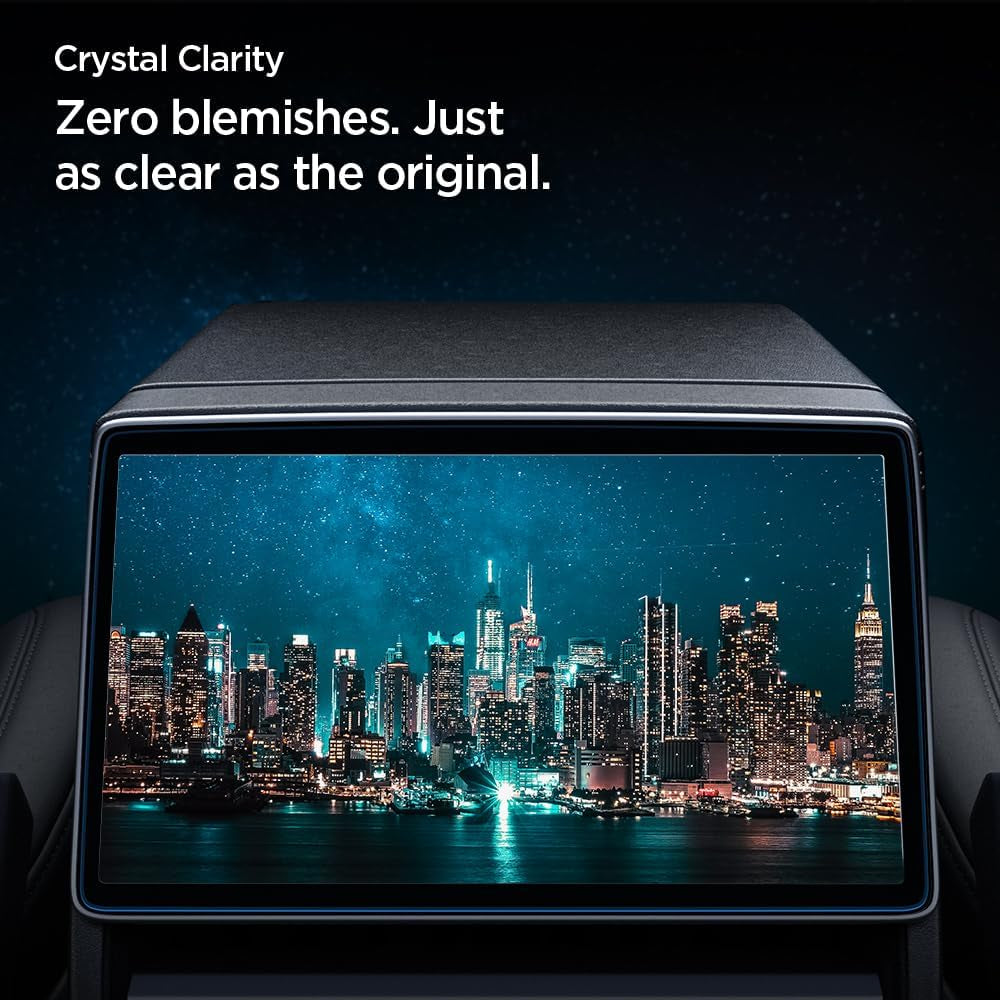 Tempered Glass Screen Protector [Glastr Slim] Designed for Tesla Model 3(2024/2025) 8" Rear Touchscreen - Matte/Anti Finger Print