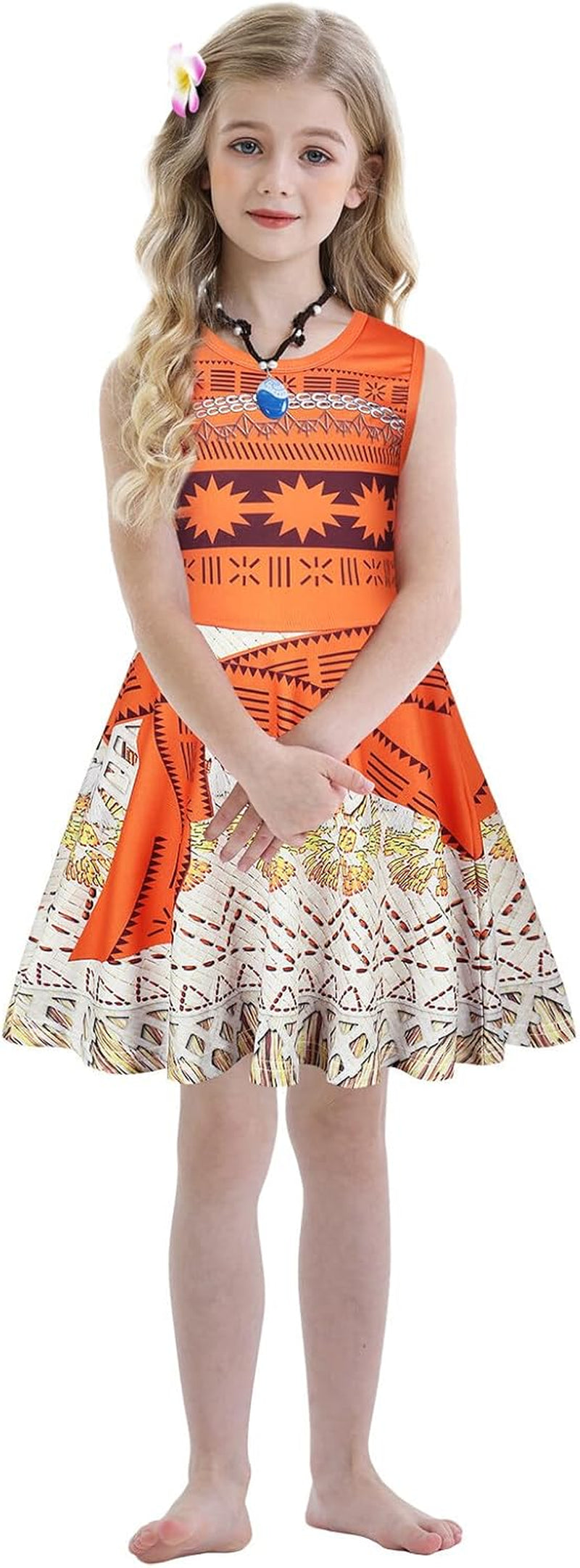 Princess Ocean Adventure Costume Outfits Girls Halloween Birthday Party Dress up Dress