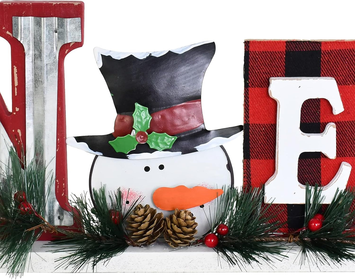 Christmas Wooden Noel Sign Decor Snowman Table Sign Noel Christmas Decor Tabletop Wood Cutout Letter Sign Freestanding Noel Wooden Signs Xmas Wooden Words Signs Cutout Christmas