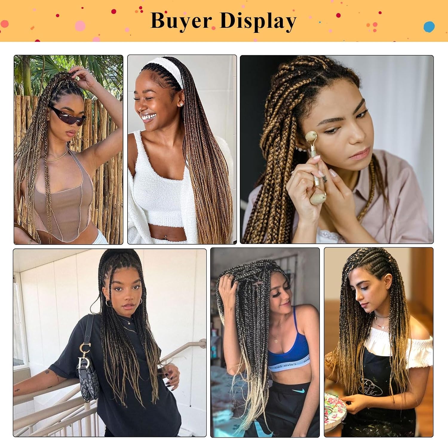 Braiding Hair Pre Stretched - 26 Inch Pre Stretched Braiding Hair 1B/27 Braiding Hair 8 Packs Ombre Braiding Hair for Black Women (26 Inch(8Packs), 1B/27)