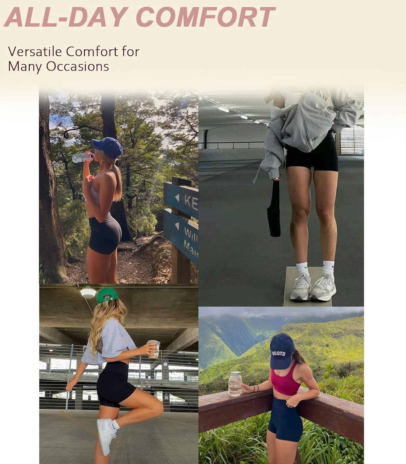 Biker Shorts for Women, Workout Shorts for Women High Waist Gym Shorts