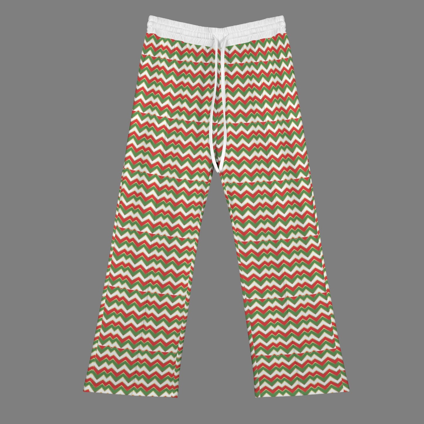 Xmas Chevron flared sweatpants